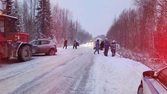 На 3 км автодороги Ухта-подъезд к пгт. Ярега столкнулись