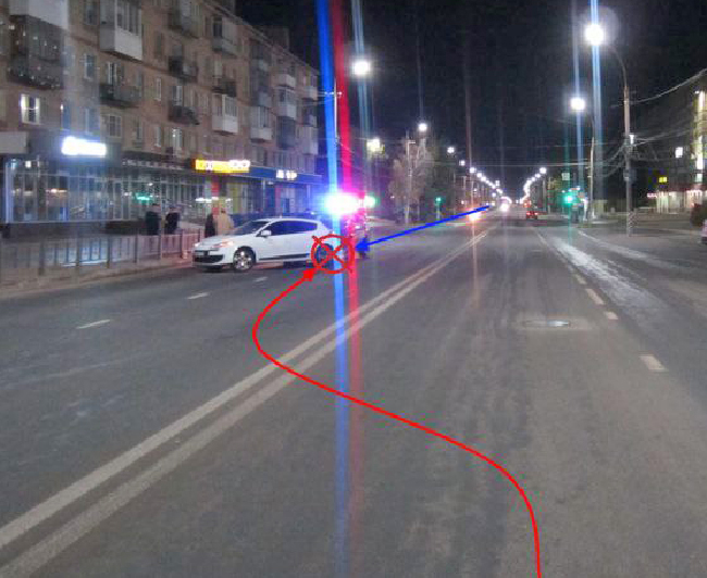 Столкновение Рено и Хендай на пр-те Ленина